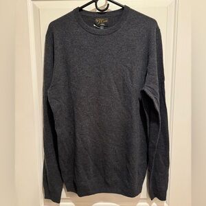 NWT J. Crew Men’s Charcoal Cashmere Sweater Size Medium Tall